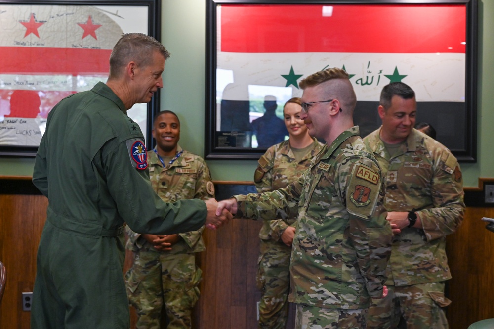 General Hokanson receives familiarization flight with D.C. ANG