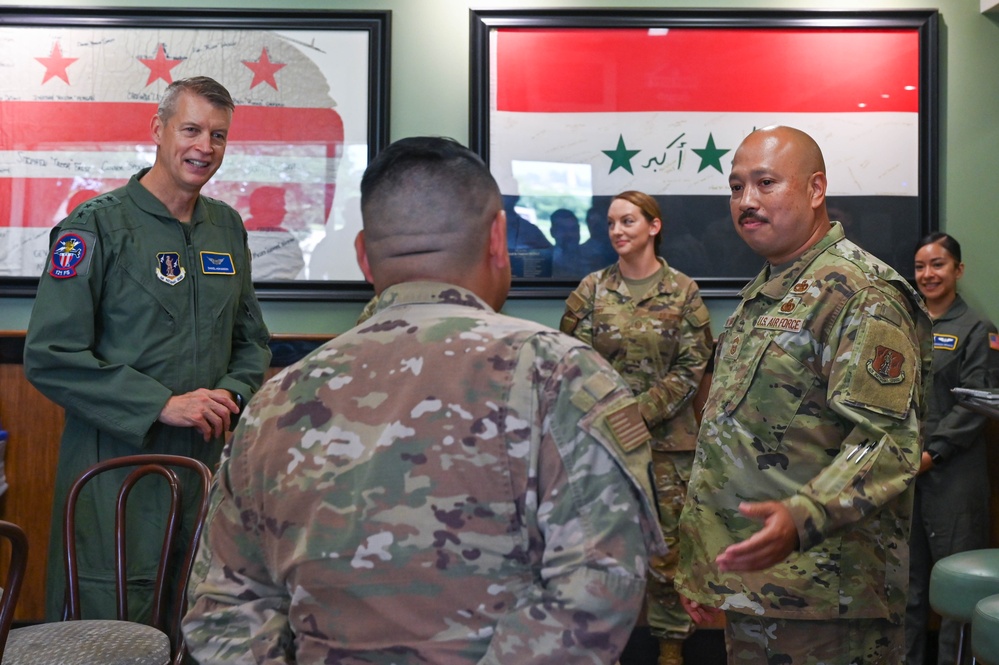 General Hokanson receives familiarization flight with D.C. ANG
