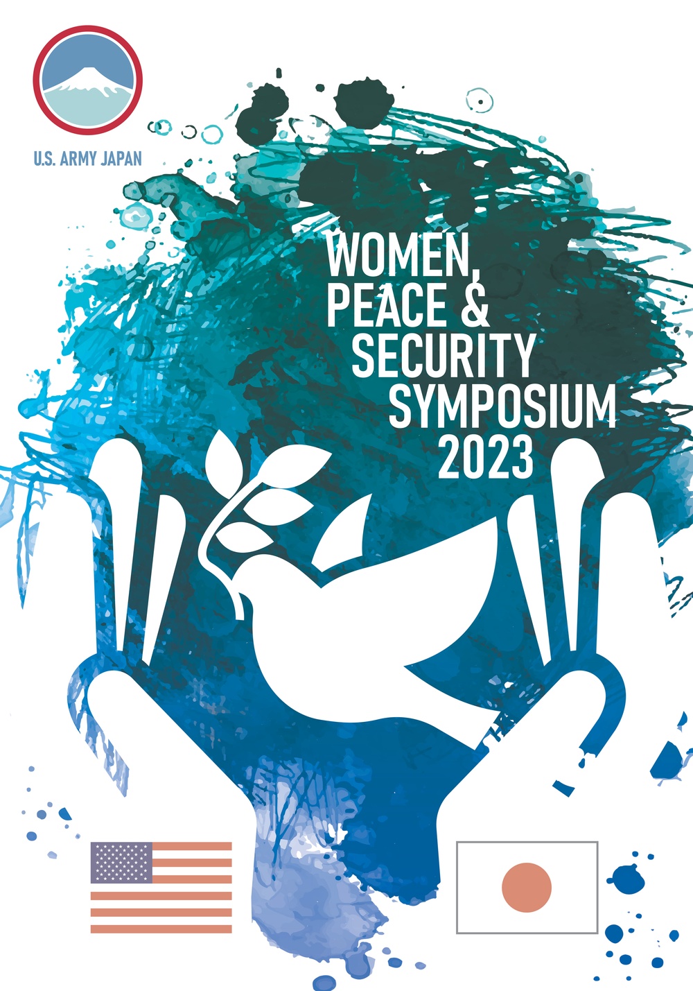 U.S. Army Japan's Women, Peace &amp; Security Symposium 2023 Poster design