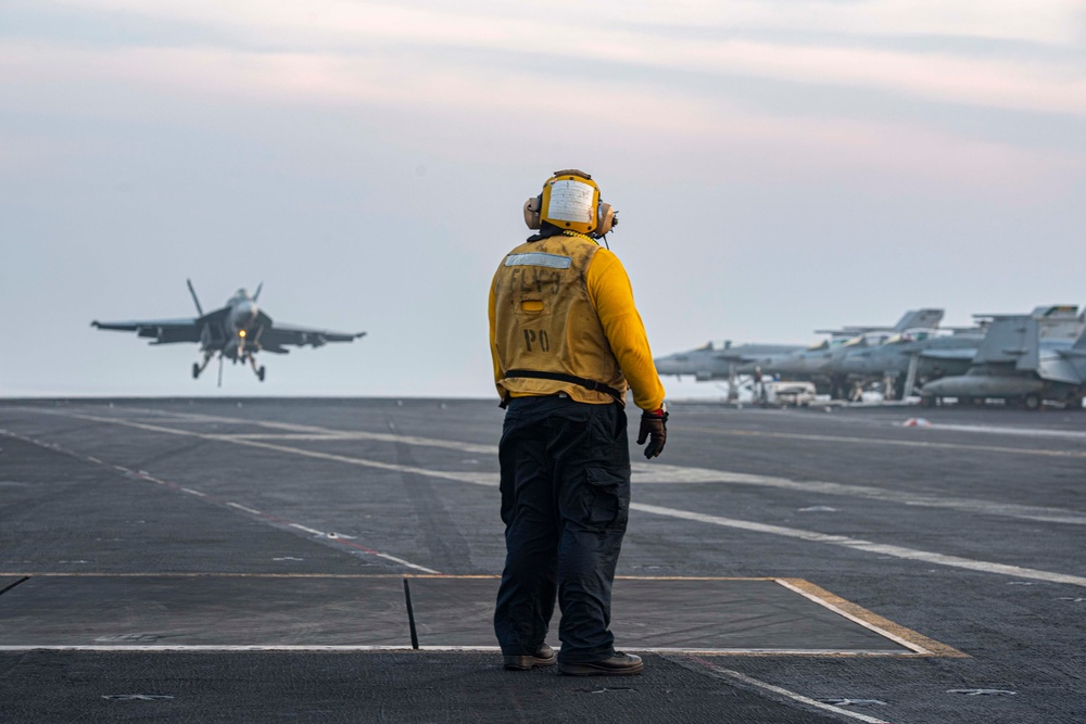 USS Dwight D. Eisenhower Conducts Flight Operations in the Arabian Gulf