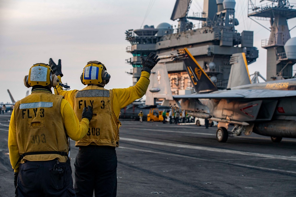 USS Dwight D. Eisenhower Conducts Flight Operations in the Arabian Gulf