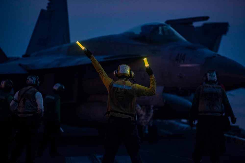 USS Dwight D. Eisenhower Conducts Flight Operations in the Arabian Gulf