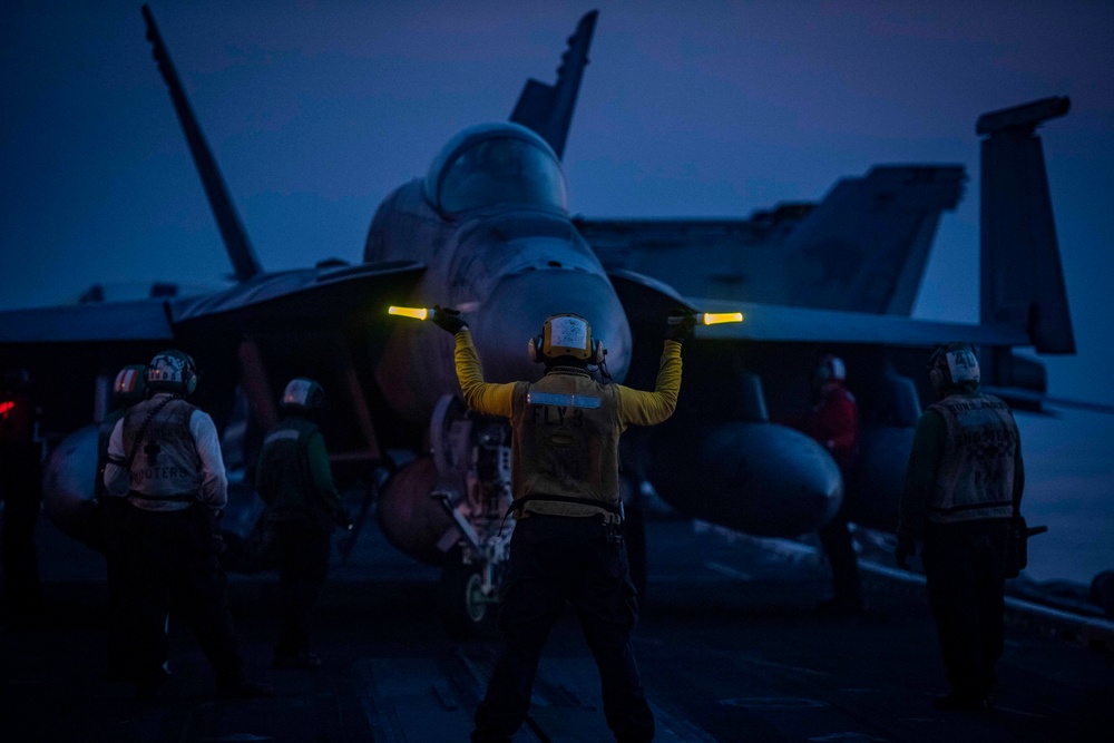 USS Dwight D. Eisenhower Conducts Flight Operations in the Arabian Gulf