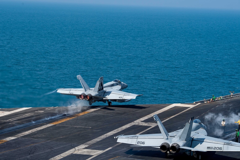 USS Dwight D. Eisenhower Conducts Flight Operations in the Arabian Gulf