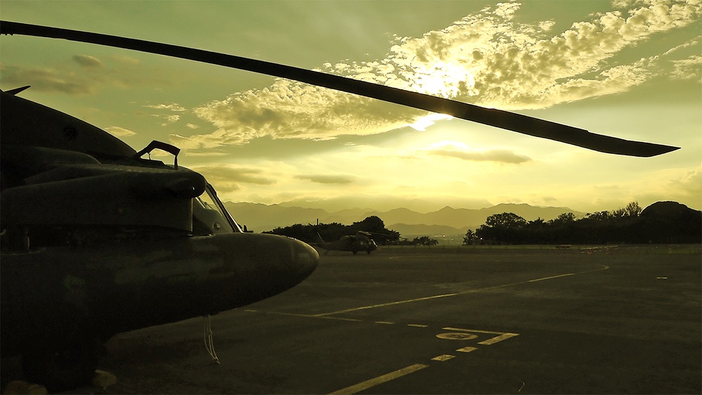 UH-60 Blackhawk at Kastner Heliport