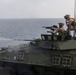 26th MEU(SOC) Conducts Light Armored Vehicle Range Aboard USS Bataan