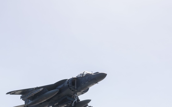 26th MEU(SOC) Harriers Conduct Flight Ops within 5th Fleet AO