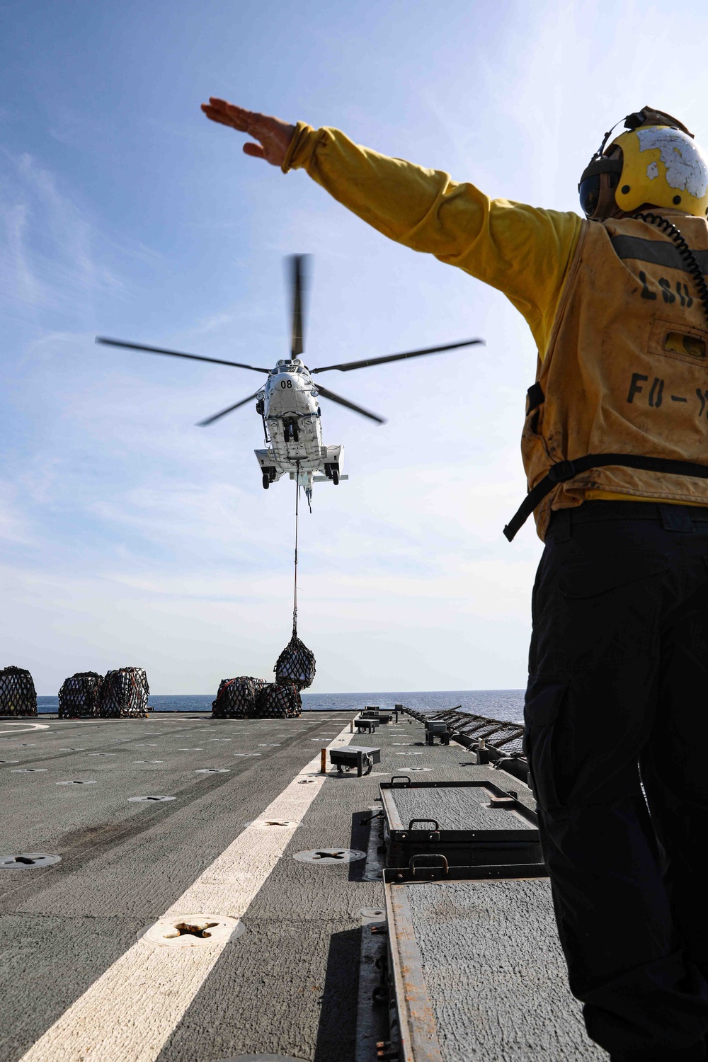 USS Carter Hall Conducts a Replenishment-at-Sea