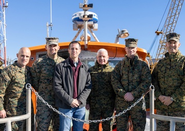 Distinguished Guests Visit Bombing Target 11