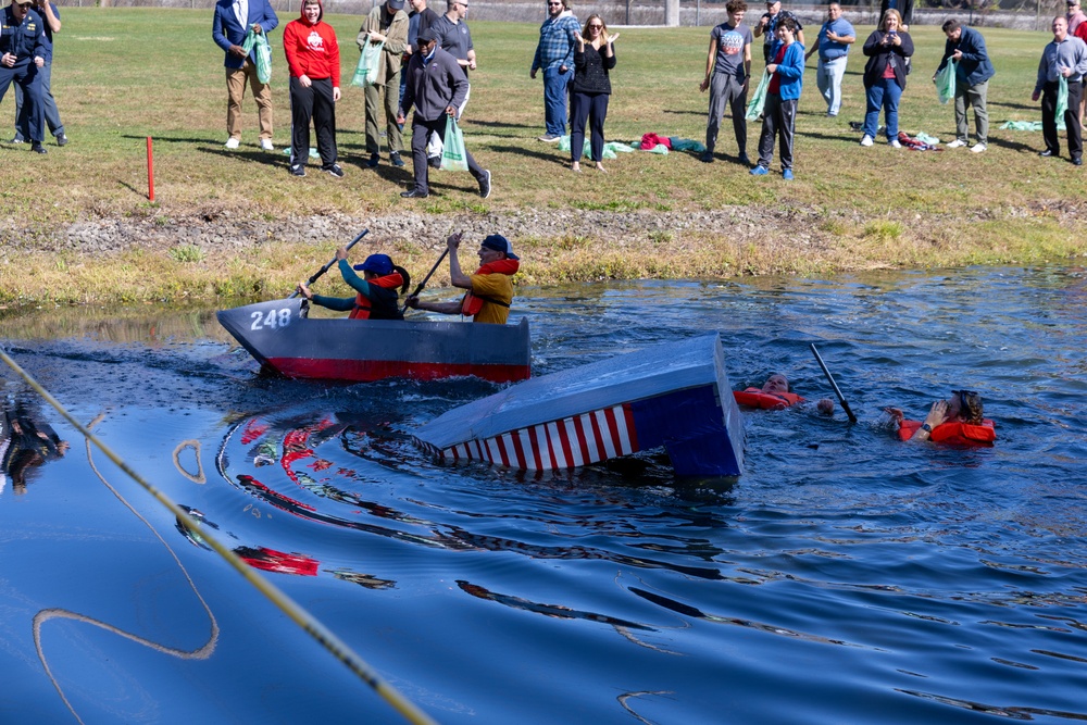 Maritime Supplier Operations’ Spinacher cruises to victory at Navy Birthday Cardboard Regatta