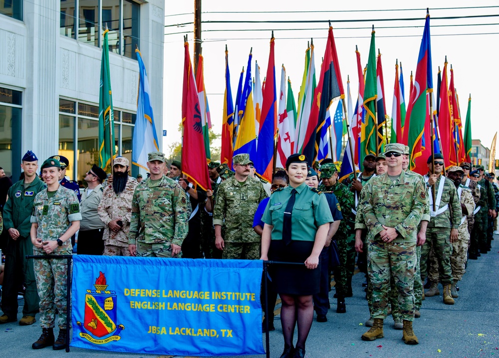 DLIELC students march in Fiesta parade