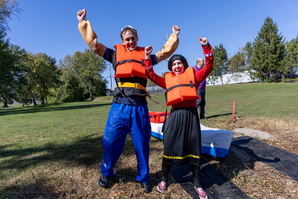 Maritime Supplier Operations’ Spinacher cruises to victory at Navy Birthday Cardboard Regatta