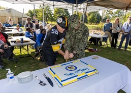 Maritime Supplier Operations’ Spinacher cruises to victory at Navy Birthday Cardboard Regatta