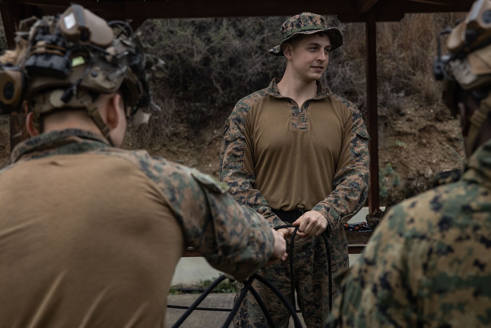 26th MEU(SOC) Marines execute rappel tower training in Greece