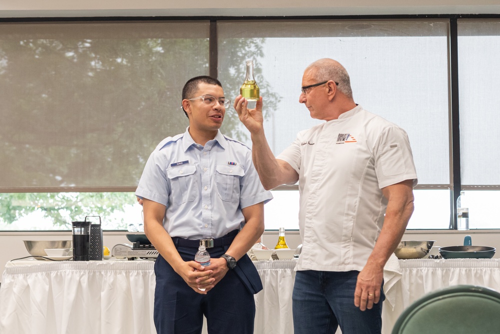 Chef Irvine visits Joint Base San Antonio-Lackland