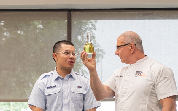 Chef Irvine visits Joint Base San Antonio-Lackland