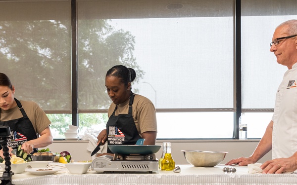 Chef Irvine visits Joint Base San Antonio-Lackland