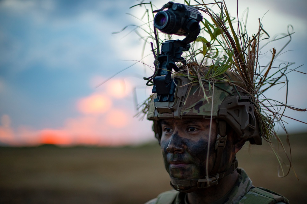 1st Battalion, 16th Infantry Regiment conducts nighttime training operations