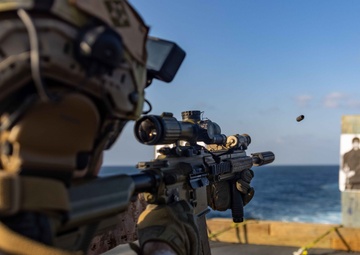 Marines with Battalion Landing Team 1/6, 26th MEU(SOC) Conduct Live-Fire Training