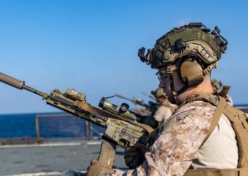 Marines with Battalion Landing Team 1/6, 26th MEU(SOC) Conduct Live-Fire Training