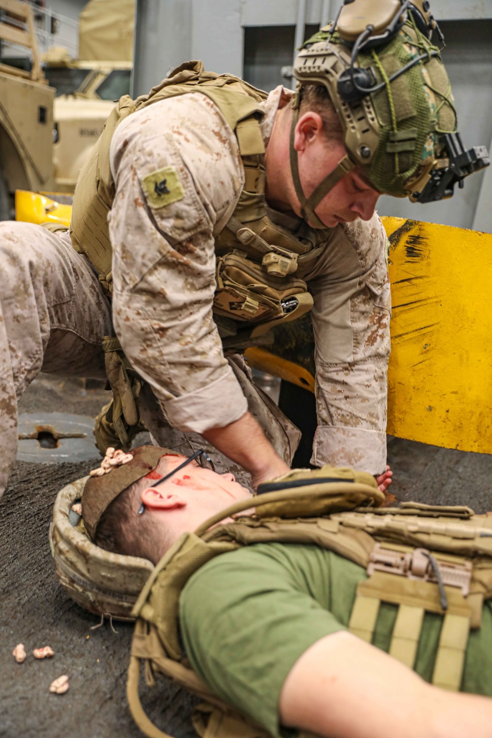 USS Carter Hall (LSD 50) Conducts Mass Casualty Drill, Nov. 22, 2023