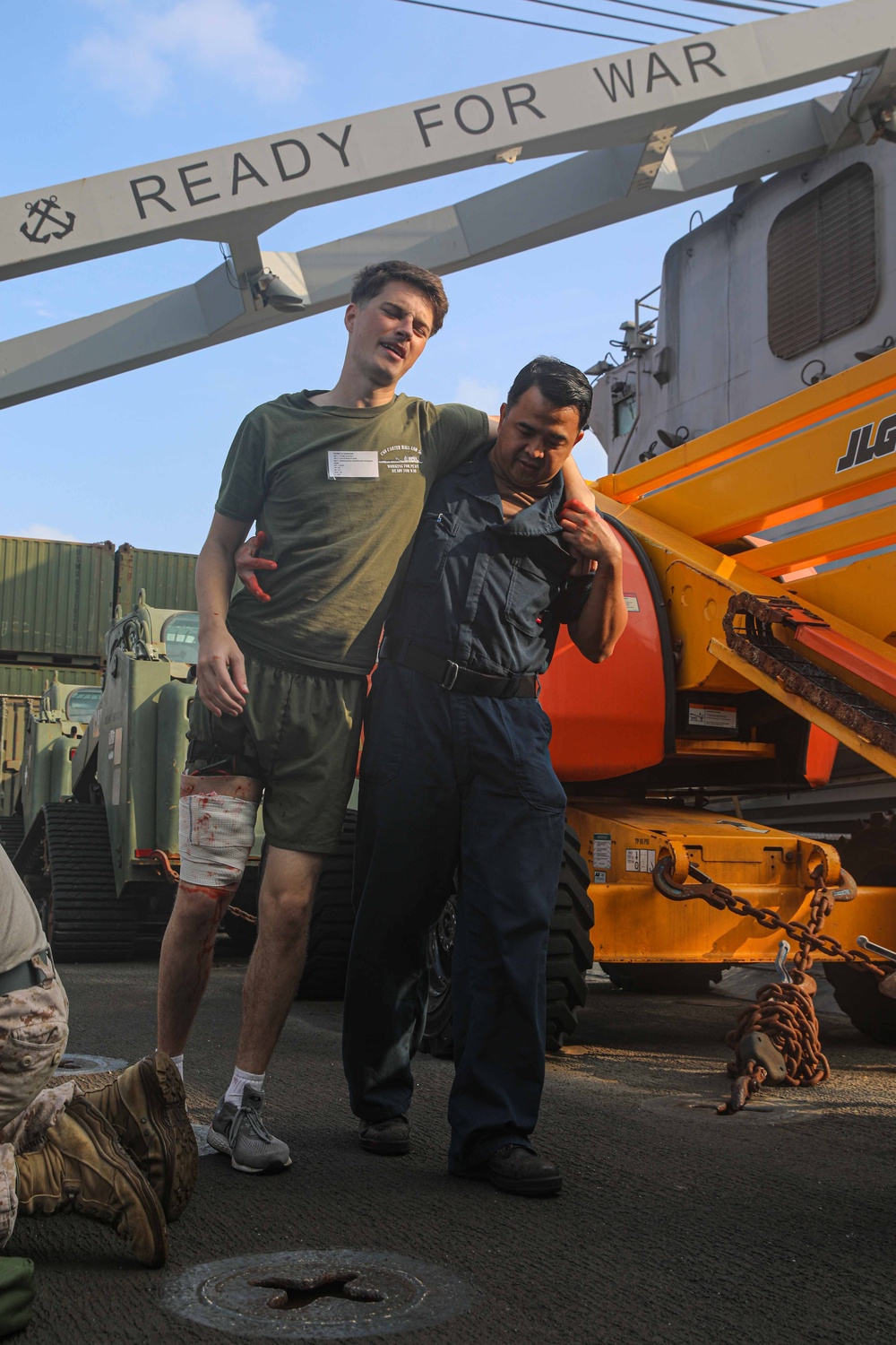 USS Carter Hall (LSD 50) Conducts Mass Casualty Drill, Nov. 27, 2023