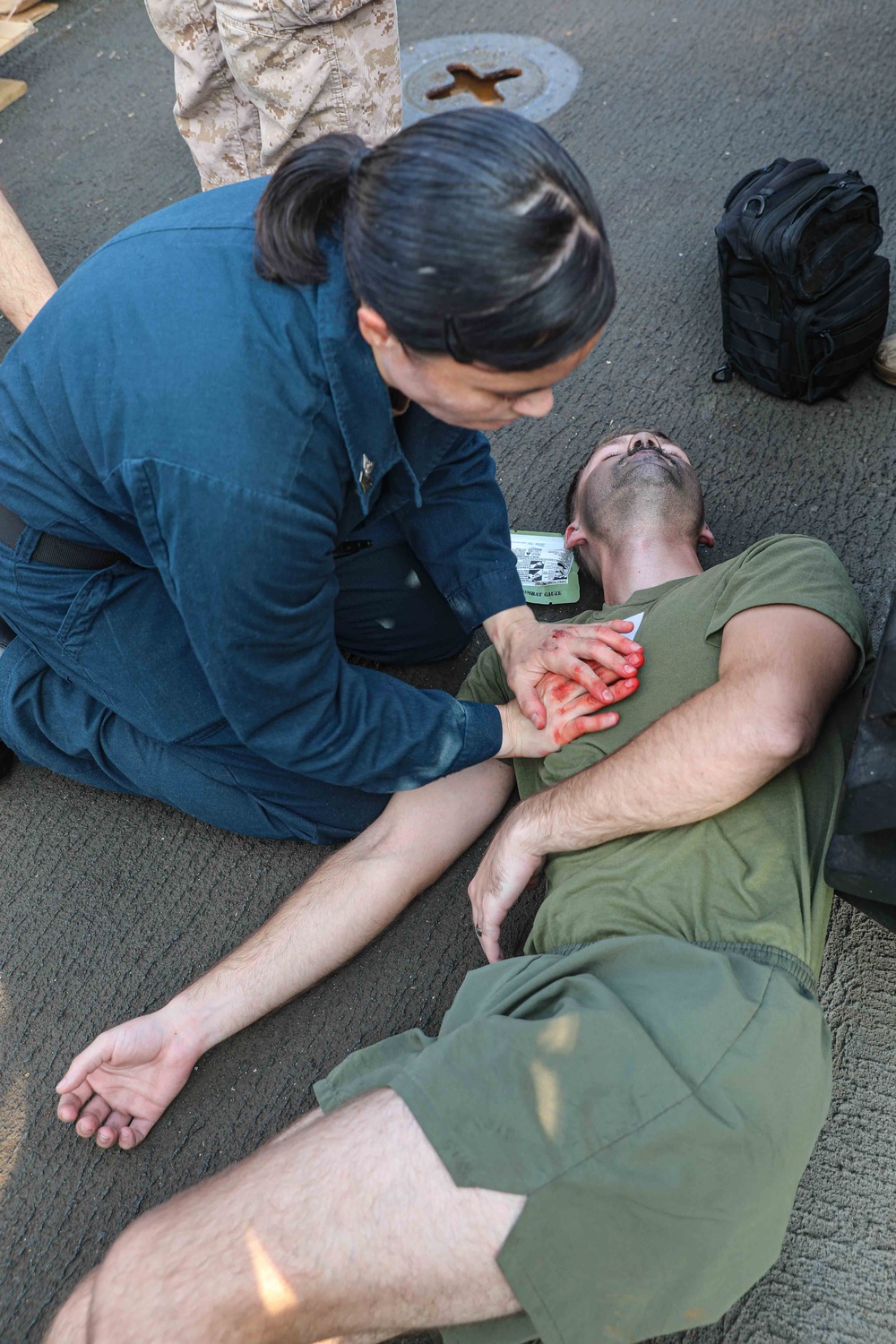 USS Carter Hall (LSD 50) Conducts Mass Casualty Drill, Nov. 27, 2023