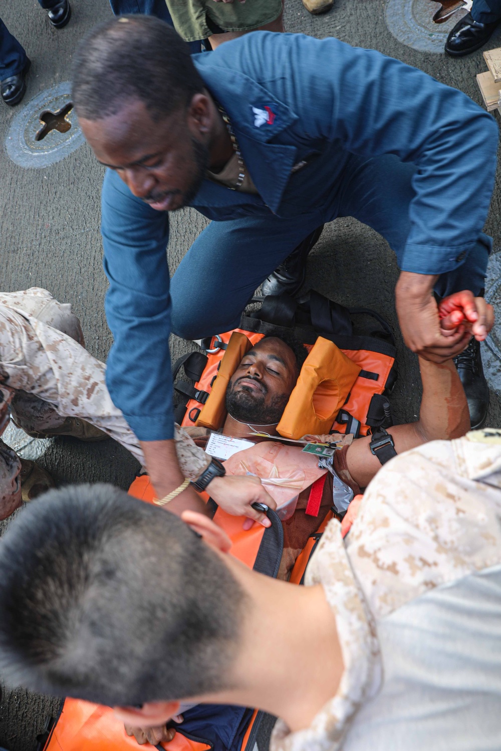 USS Carter Hall (LSD 50) Conducts Mass Casualty Drill, Nov. 27, 2023