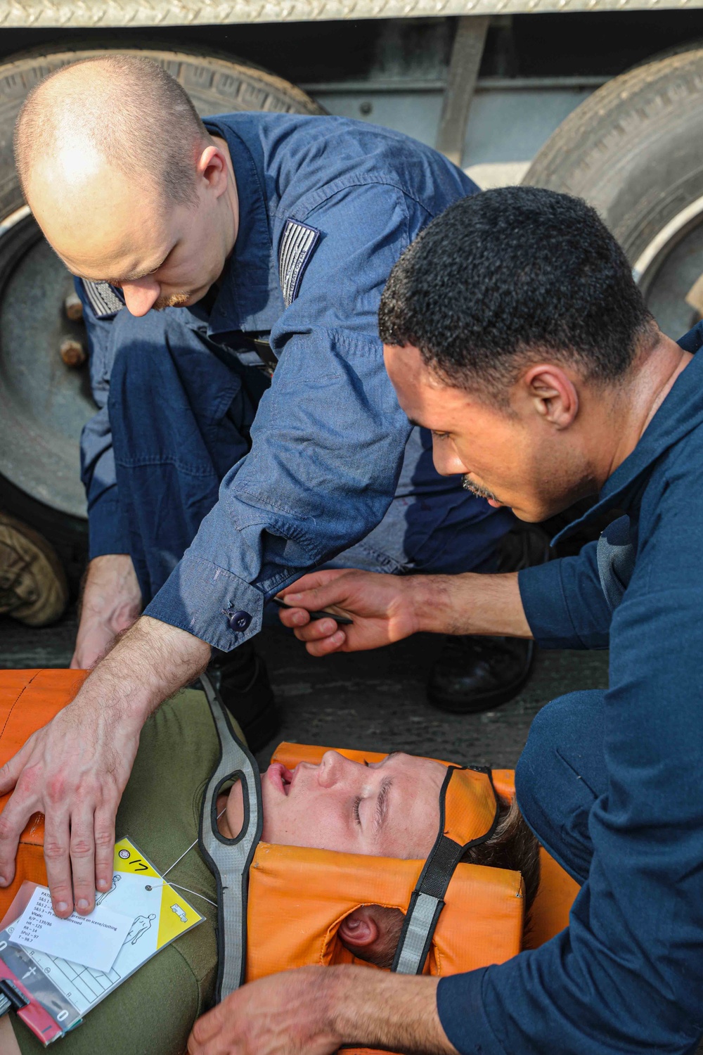 USS Carter Hall (LSD 50) Conducts Mass Casualty Drill, Nov. 27, 2023