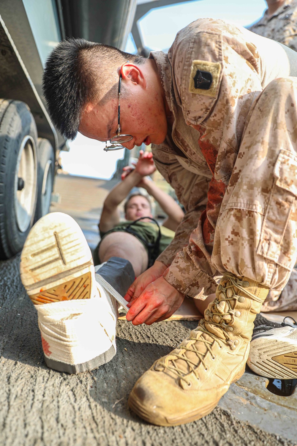 USS Carter Hall (LSD 50) Conducts Mass Casualty Drill, Nov. 27, 2023