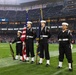 Abraham Lincoln honor guard parades the colors