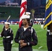 Abraham Lincoln Sailor performs the national anthem