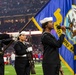 Abraham Lincoln Sailor performs the national anthem