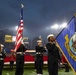 Abraham Lincoln Sailor performs the national anthem