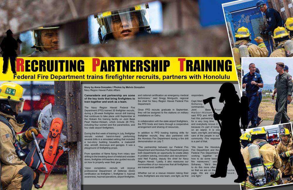 Federal Fire Department trains firefighter recruits, partners with Honolulu Federal Fire Department story layout
