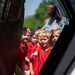 Military working dogs visit JBAB school