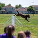 Military working dogs visit JBAB school