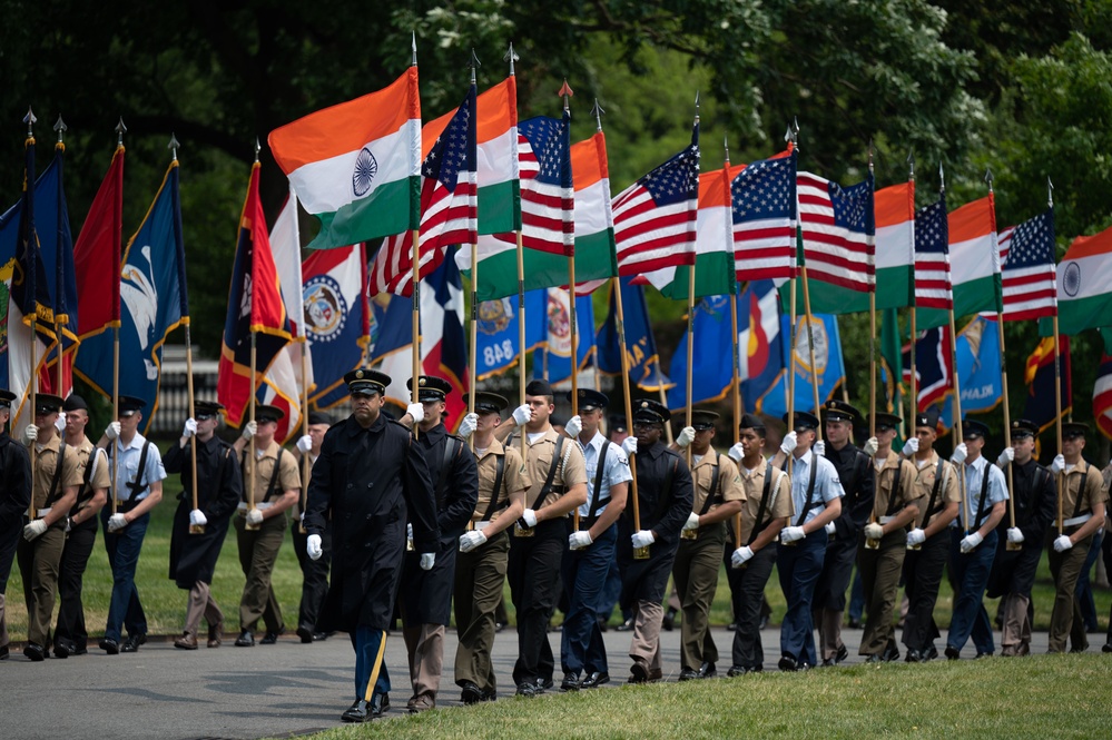 Joint Service Honor Guard prepares for state arrival