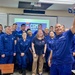 Rear Adm. Cari Thomas visits the U.S. Coast Guard team in Guam