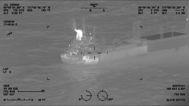 Coast Guard assists vessel on fire near Dutch Harbor, Alaska