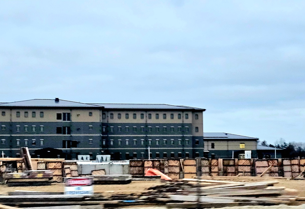 December 2023 barracks construction at Fort McCoy