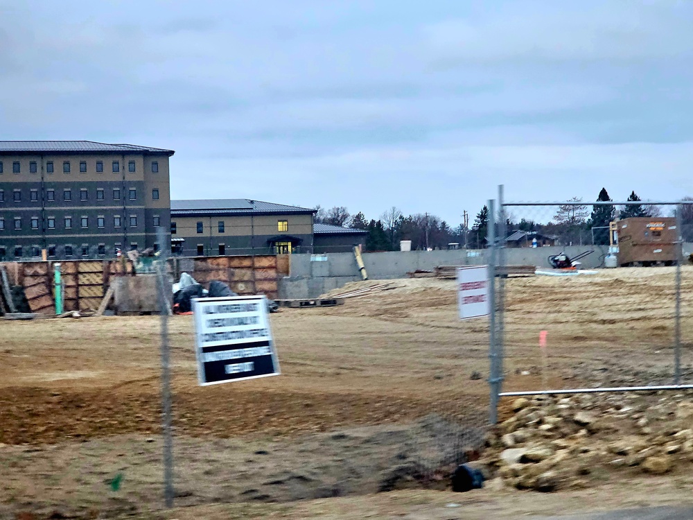 December 2023 barracks construction at Fort McCoy