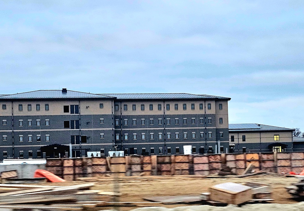 December 2023 barracks construction at Fort McCoy