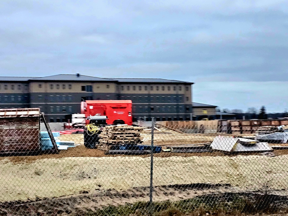 December 2023 barracks construction at Fort McCoy