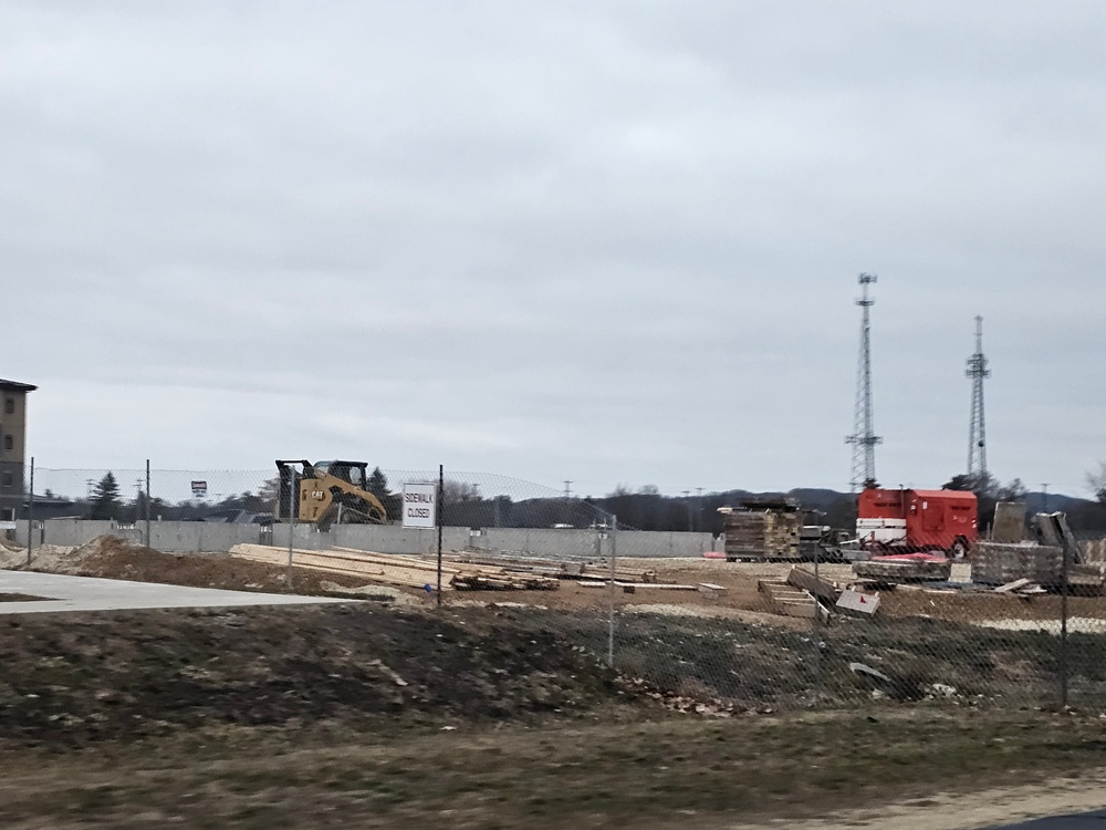 December 2023 barracks construction at Fort McCoy