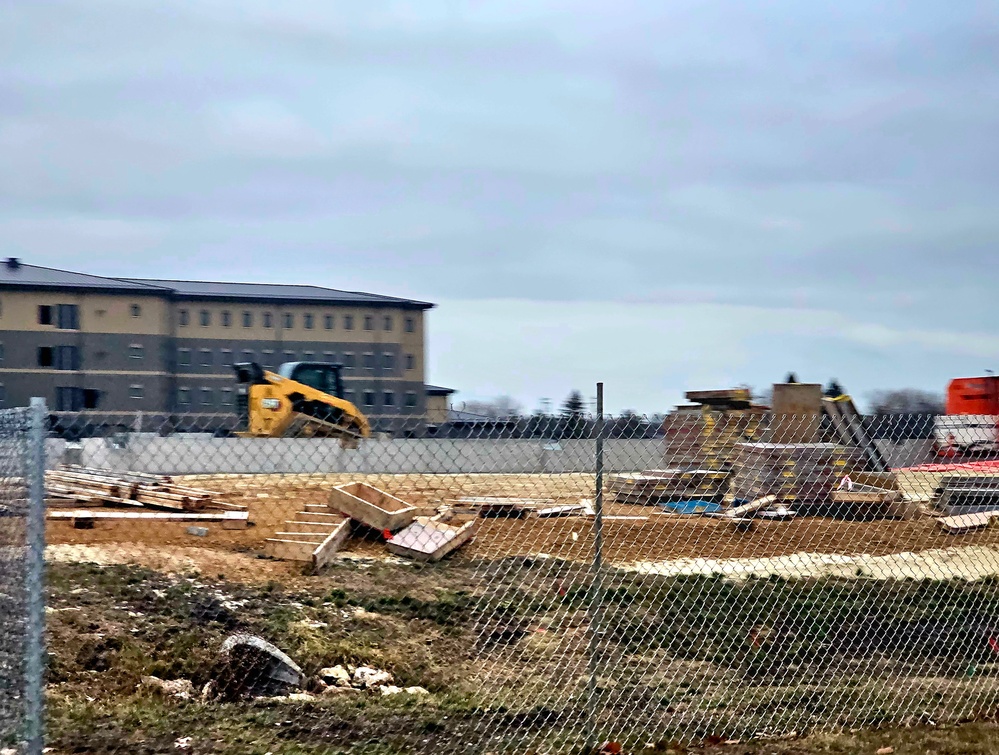 December 2023 barracks construction at Fort McCoy