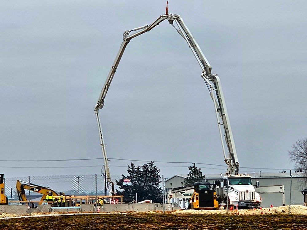 December 2023 barracks construction at Fort McCoy