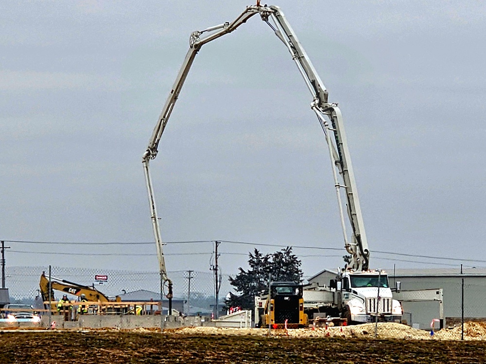 December 2023 barracks construction at Fort McCoy