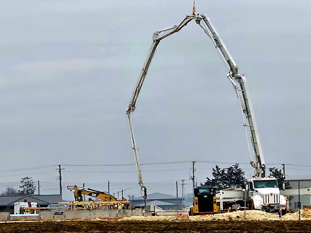 December 2023 barracks construction at Fort McCoy