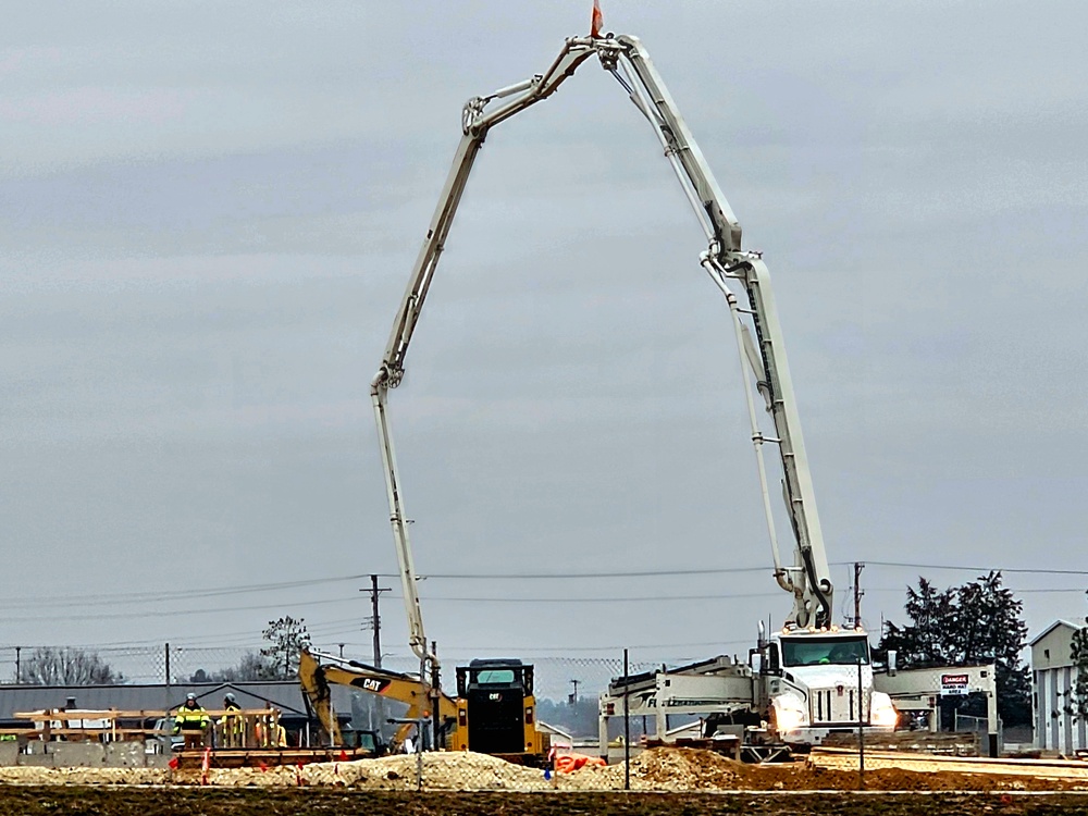 December 2023 barracks construction at Fort McCoy